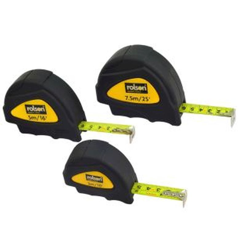 Rolson Tape Measure 3 Piece