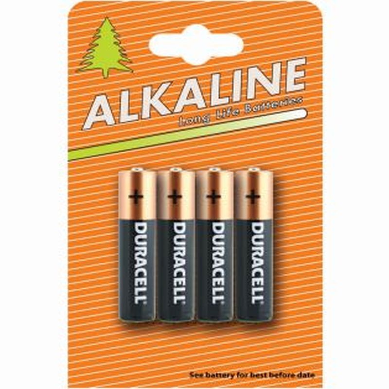 4pk DURACELL batteries AAA