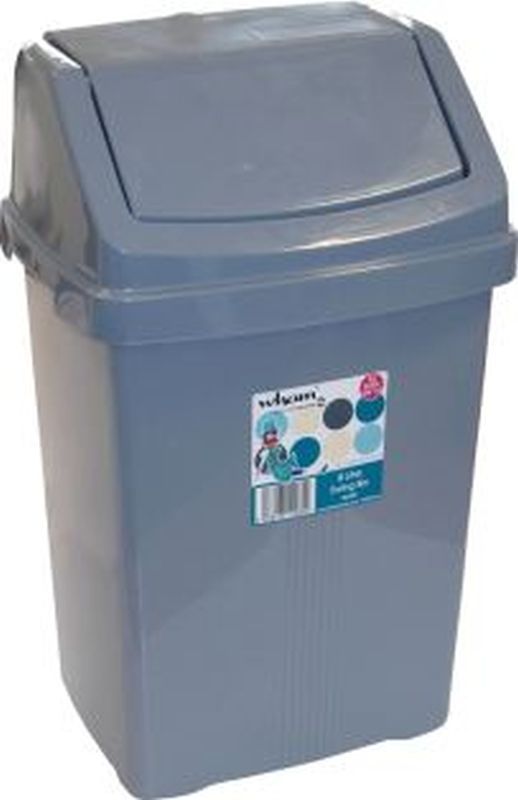 Swing Bin Silver 8L