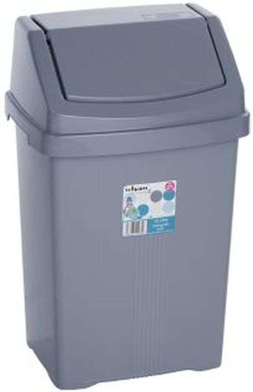 Swing Bin Silver 15L