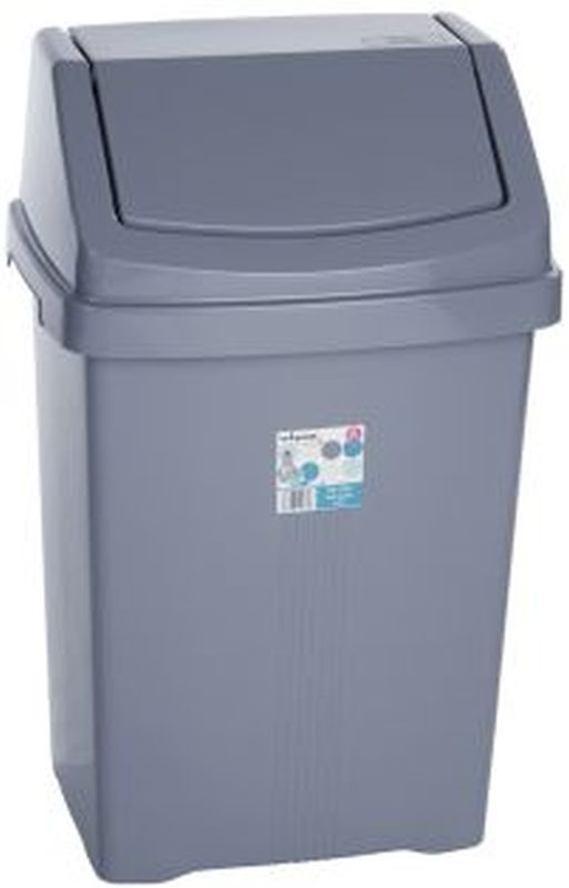 Swing Bin Silver 50L