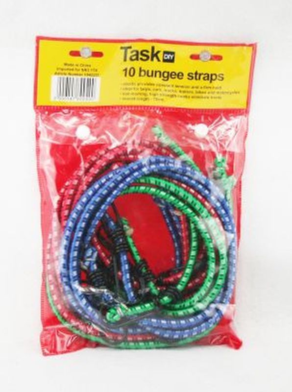 10Pck Bungee Straps RCP11