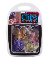 See more information about the 6pk Decorative Butterfly Clips