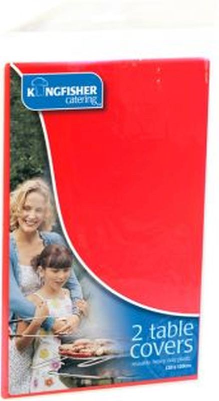 2Pk Plastic Red Tablecloths