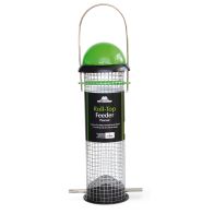 See more information about the Roll-Top Peanut Feeder 4 Port Green/Black