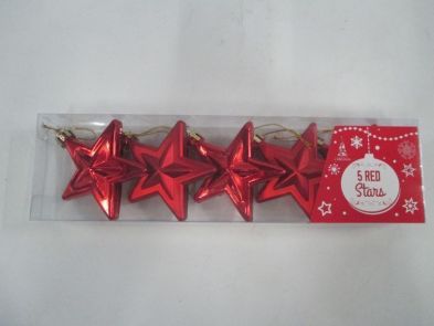 See more information about the Red Stars 6cm 5 Pack