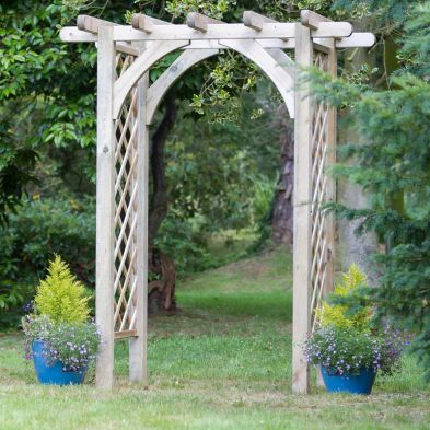 See more information about the Horizon Garden Trelis Arch Furniture