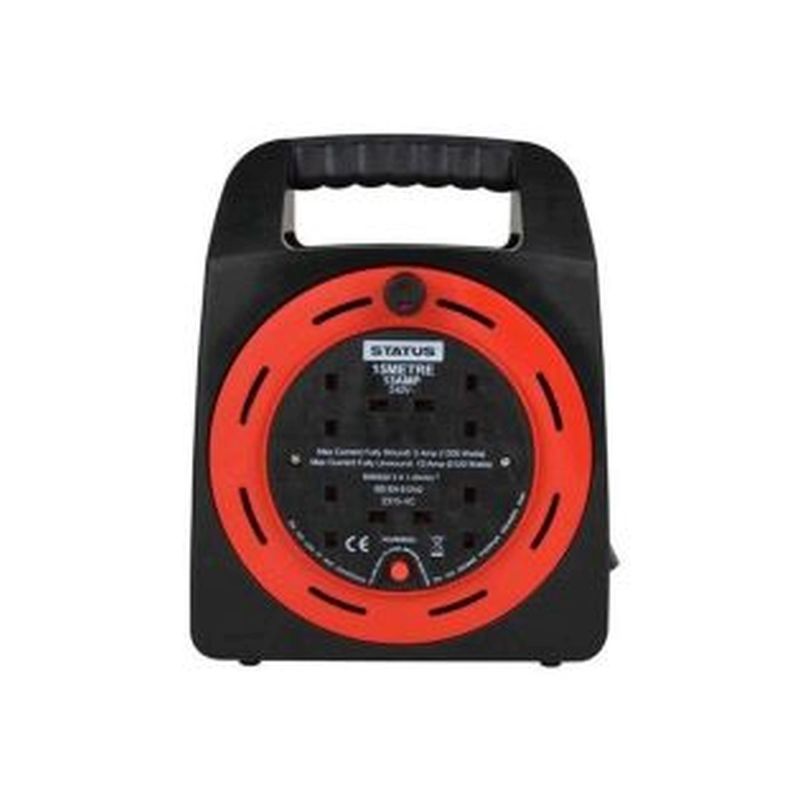 15Mtr Extension Reel 13Amp 4 Socket Outlet