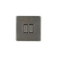 See more information about the Stainless Steel Light Switch 2 Gang - 13amp