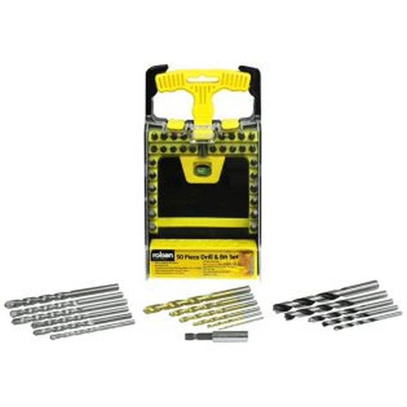 Rolson 50pc Drill Bit Set