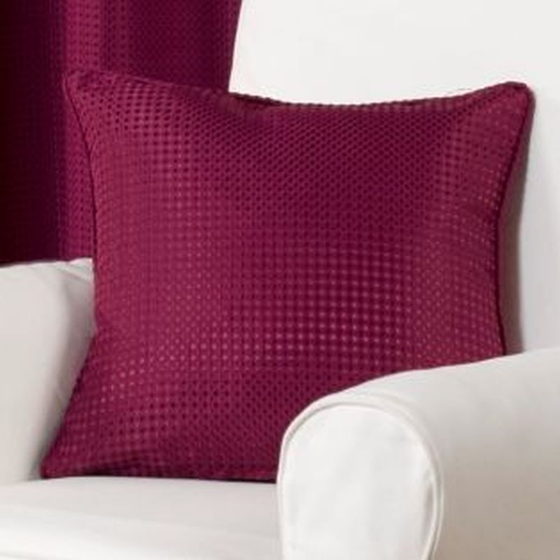 Waffle Cushion Covers Aubergine