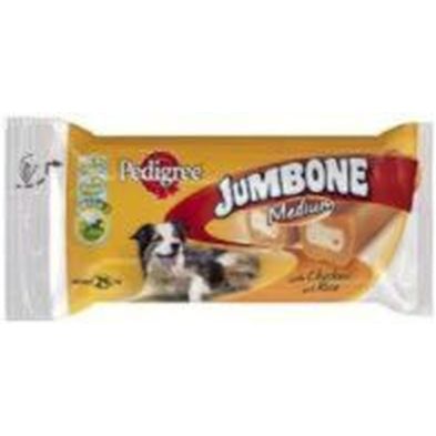 See more information about the Jumbone Medium Chicken Pedigree 2pc