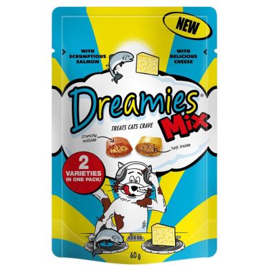 See more information about the Salmon and Cheese Dreamies Cat Treats