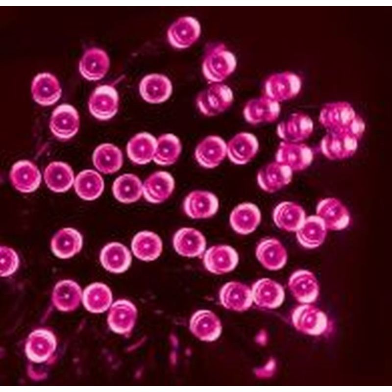 100 Pink LED Solar Lights