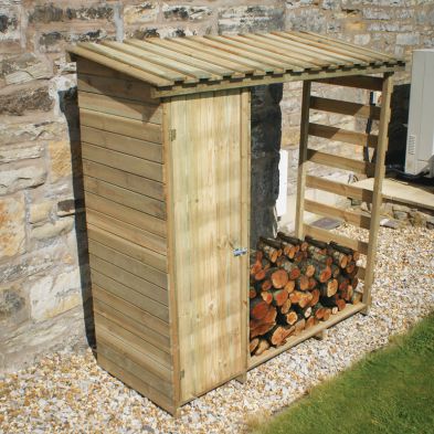 See more information about the Firewood Log And Tool Storage