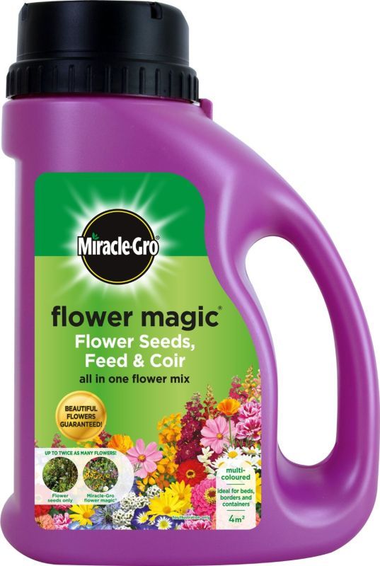 Miracle-Gro 1kg Flower Magic Flower Seeds with Feed and Coir