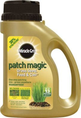 See more information about the Miracle Gro Patch Magic Grass Seed & Feed 13 Patches Shaker Jug