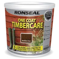 See more information about the Ronseal One Coat Timbercare 5 Litre - Medium Oak