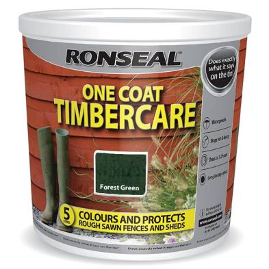 See more information about the Ronseal One Coat Timbercare 5 Litre - Forest Green