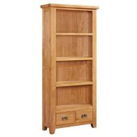 See more information about the Cotswold Oak Bookcase 1.8 Metres Tall