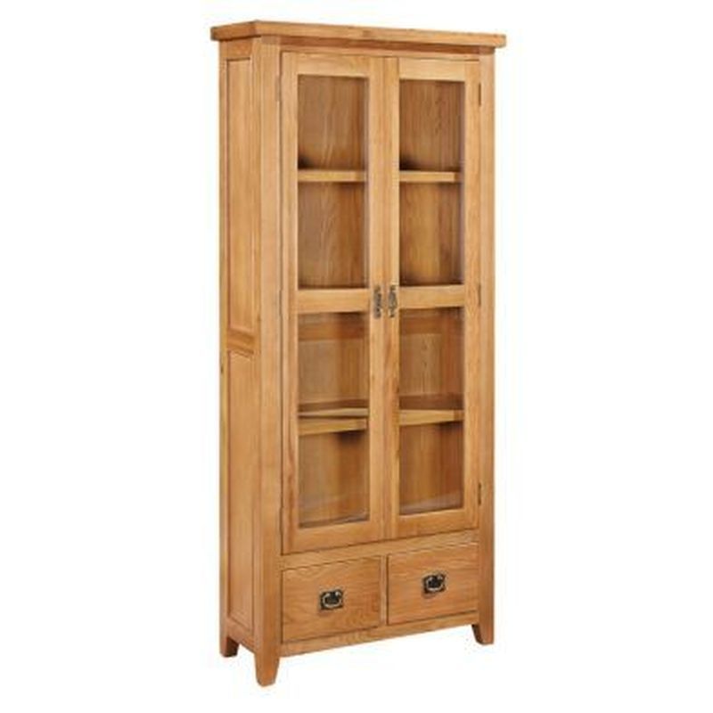 Cotswold Oak Display Cabinet