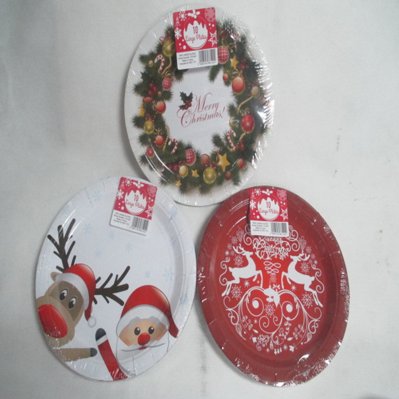 Christmas Paper Plates 10 Pack