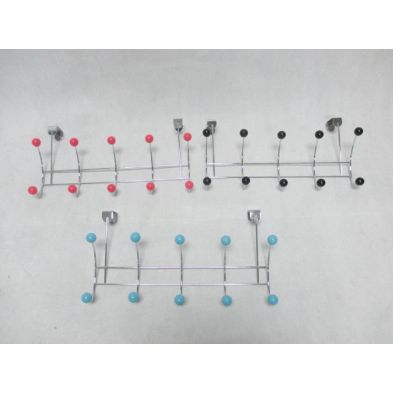 See more information about the 5 Hooks with Polyresin Ball - blue