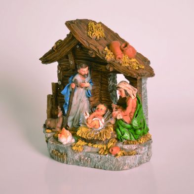 See more information about the Polyresin Nativity Statue With LED Light