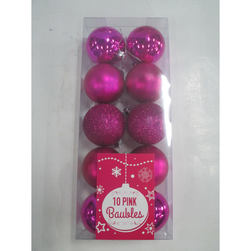 Hot Pink Balls 6cm 10 Pack