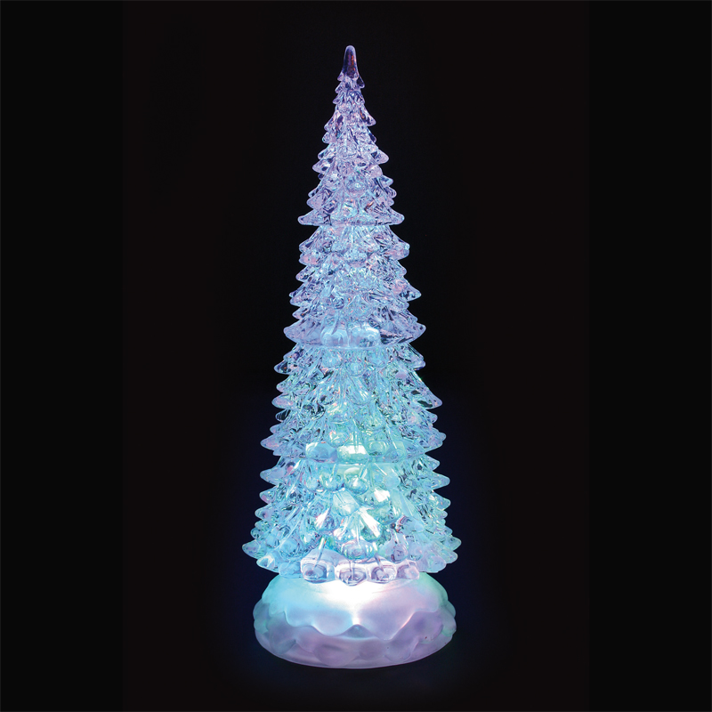 Colour Changing Christmas Tree With 1 LED 27cm