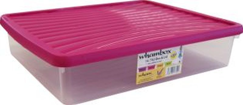 Wham Storage Box & Lid 14.75L Fuchsia