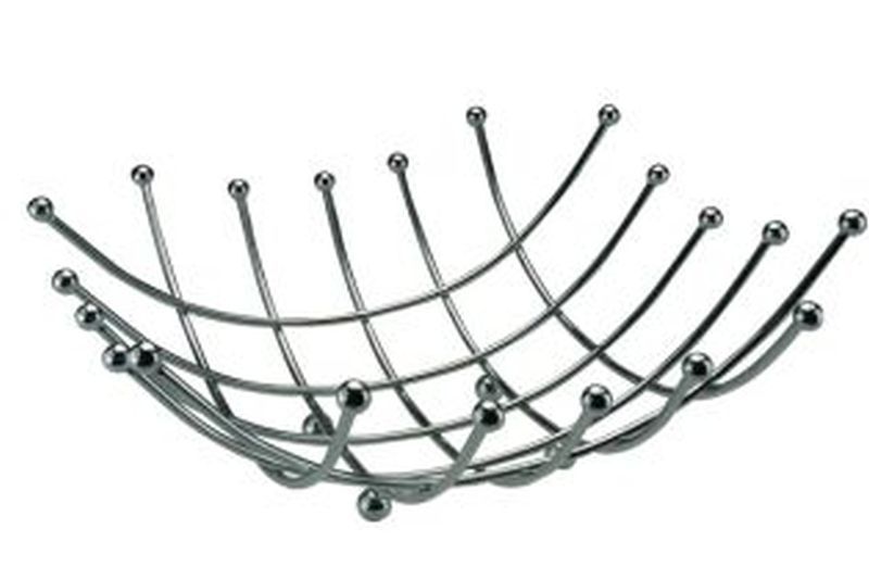 Chrome Nest Fruit Bowl