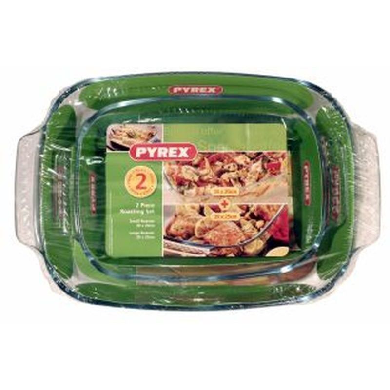 Pyrex Glass Roaster Set