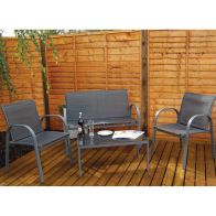 See more information about the 4 Piece Charcoal Textilene Set