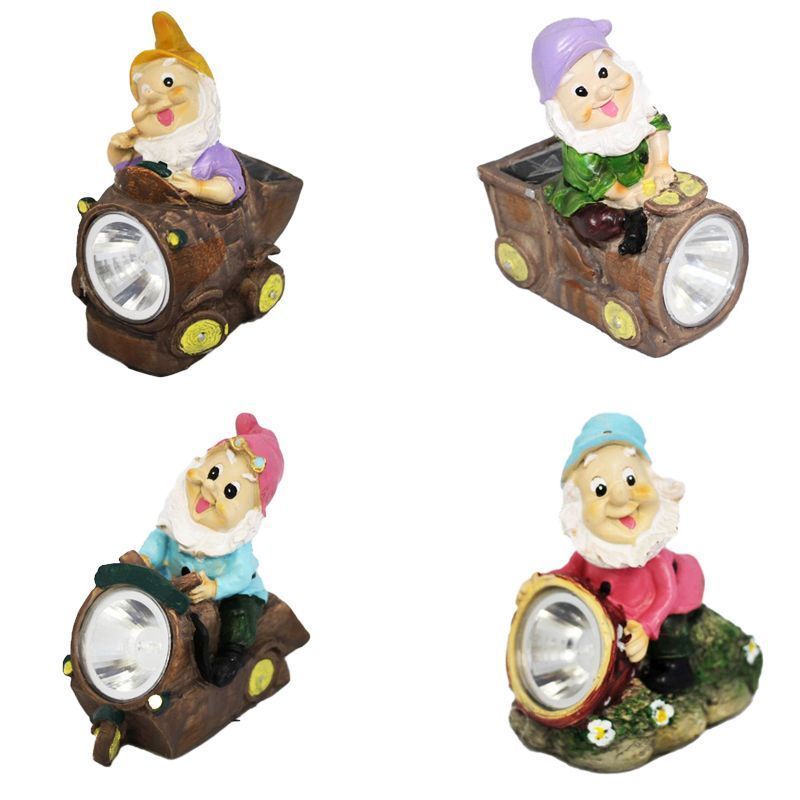 Garden Solar Light Yellow Gnome