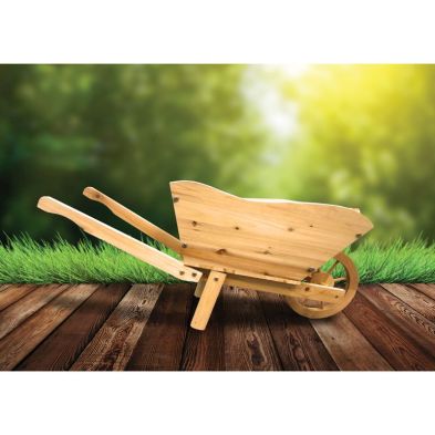 See more information about the Wooden Wheelbarrow