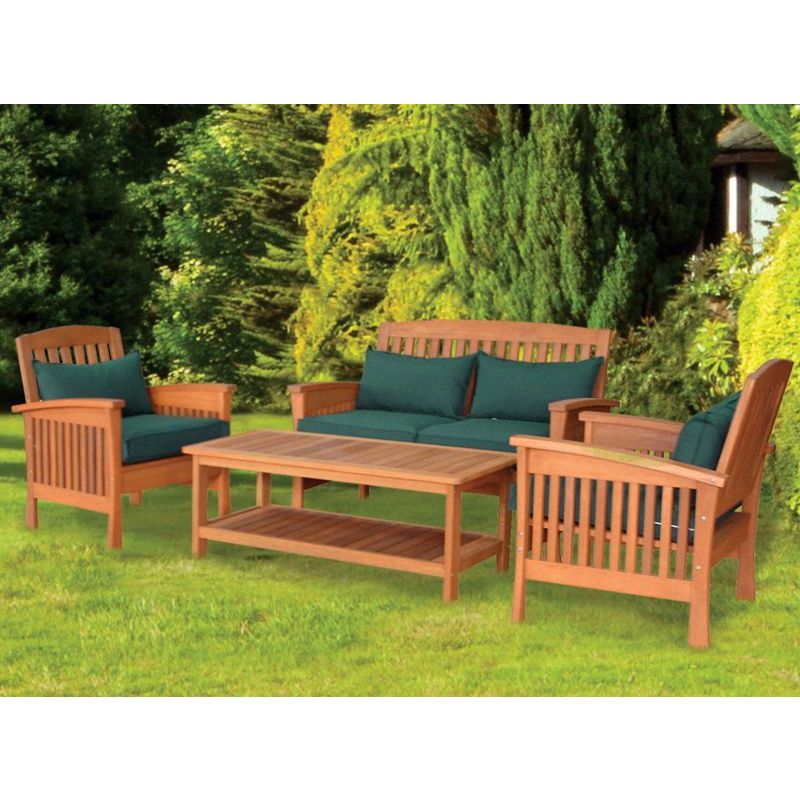 Darwin 4 Piece Table Chair Garden Set