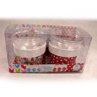 See more information about the 12 Large Round Curled Cupcake Cases with Lid