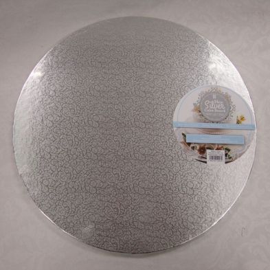 See more information about the 14inch Silver Round Cake board Covering Edge