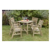 See more information about the Lisa Outdoor Dining Table & 4 Chair Set