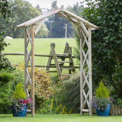 See more information about the Rustic Garden Trelis Arch Furniture