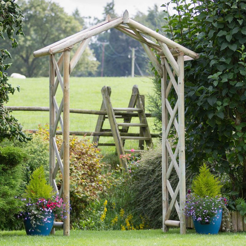 Rustic Garden Trelis Arch Furniture