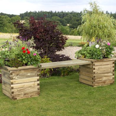 See more information about the Isabel Planter Garden Bench Raised Bed Planter