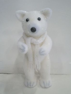 See more information about the Standing Polar Bear With Scarf