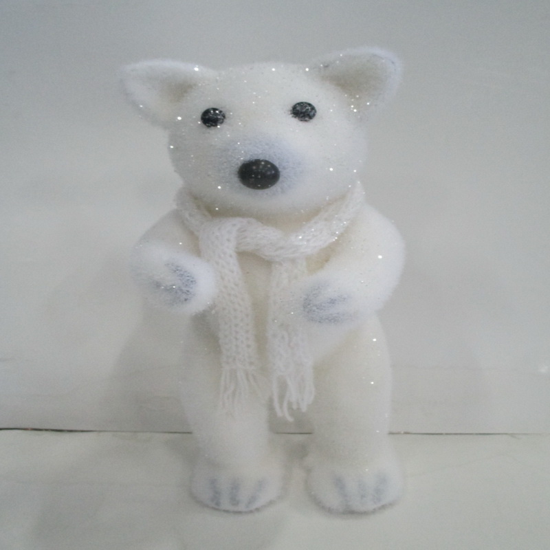 Standing Polar Bear With Scarf