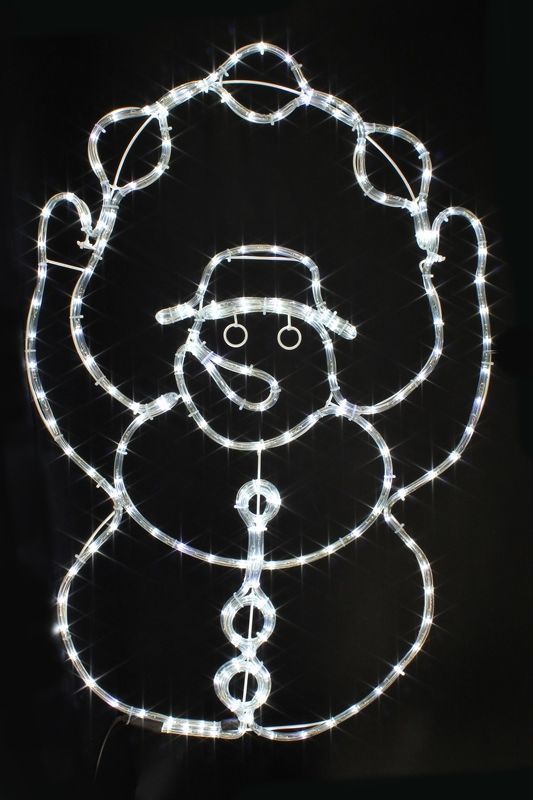 8M Rope Snowman White LED Juggling