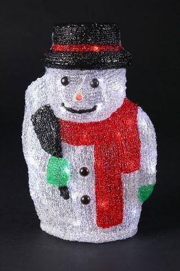 See more information about the Acrylic 2D Snowman With 16 White Static LED’S