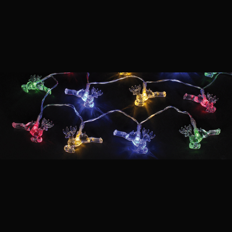 Reindeer Decoration With 24 Multi-Coloured Static LED’S