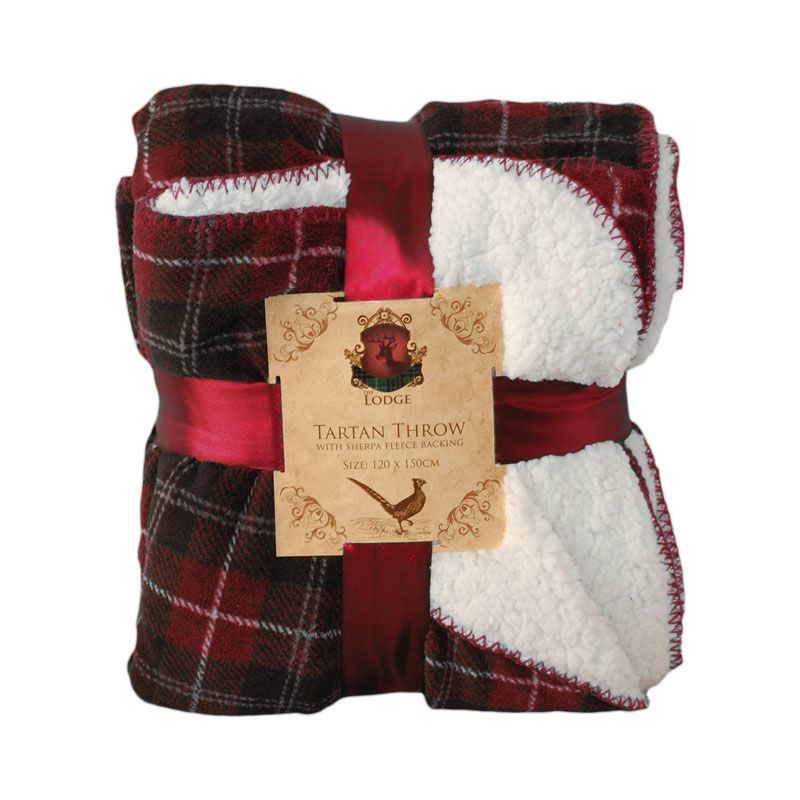 Sherpa Tartan Throw