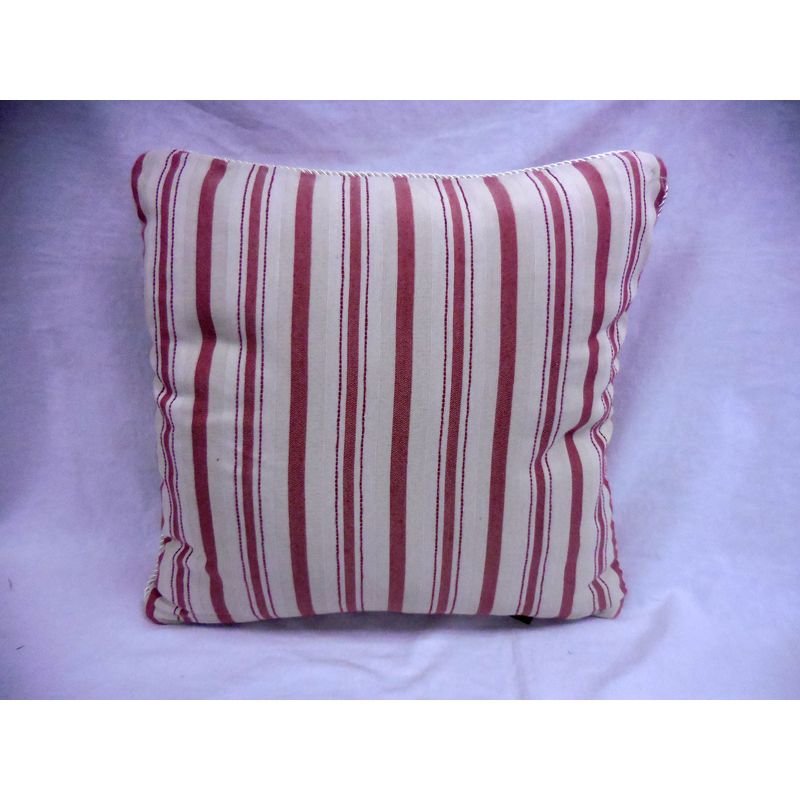 Jacquard  Red Stripe Sofa Cushion (2 for £10)